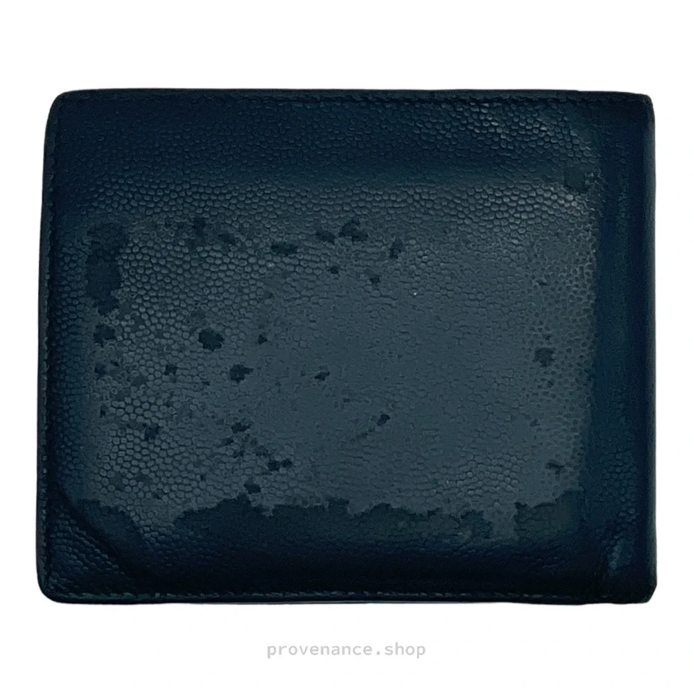 🔴 Saint Laurent Paris SLP Bifold Wallet - Navy